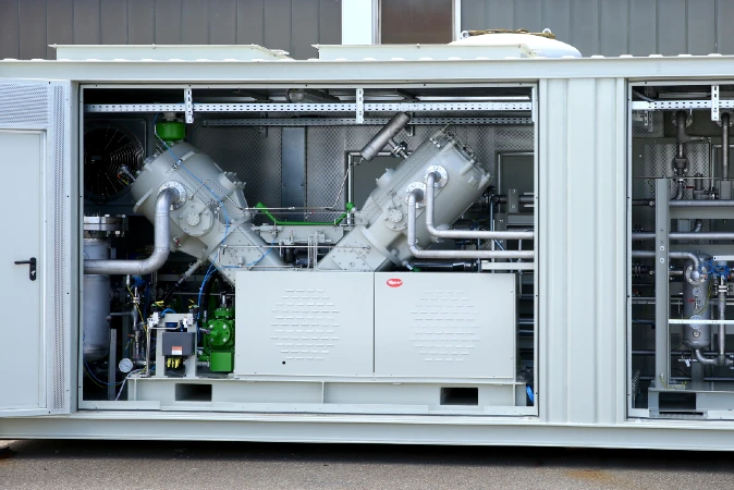 Wasserstoffverdichter TVD 900 als System