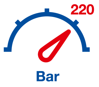 High pressure display 220 bar